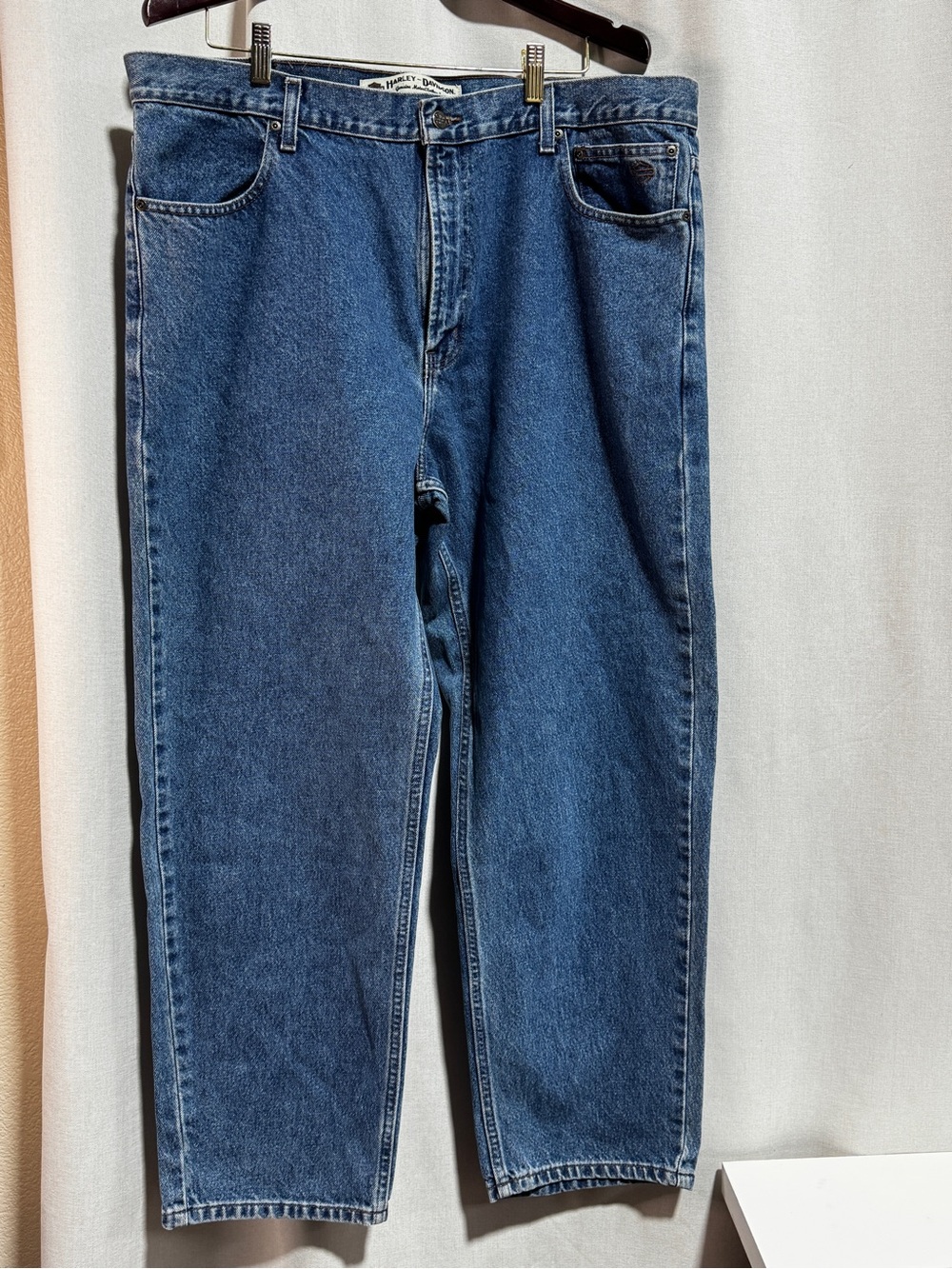 Harley-Davidson Genuine MotorClothes Men’s Relaxed Straight Blue Denim 40x30